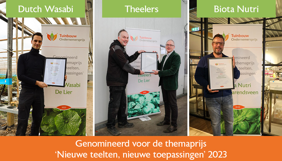Uitreiking Tuinbouw Ondernemersprijs 2023