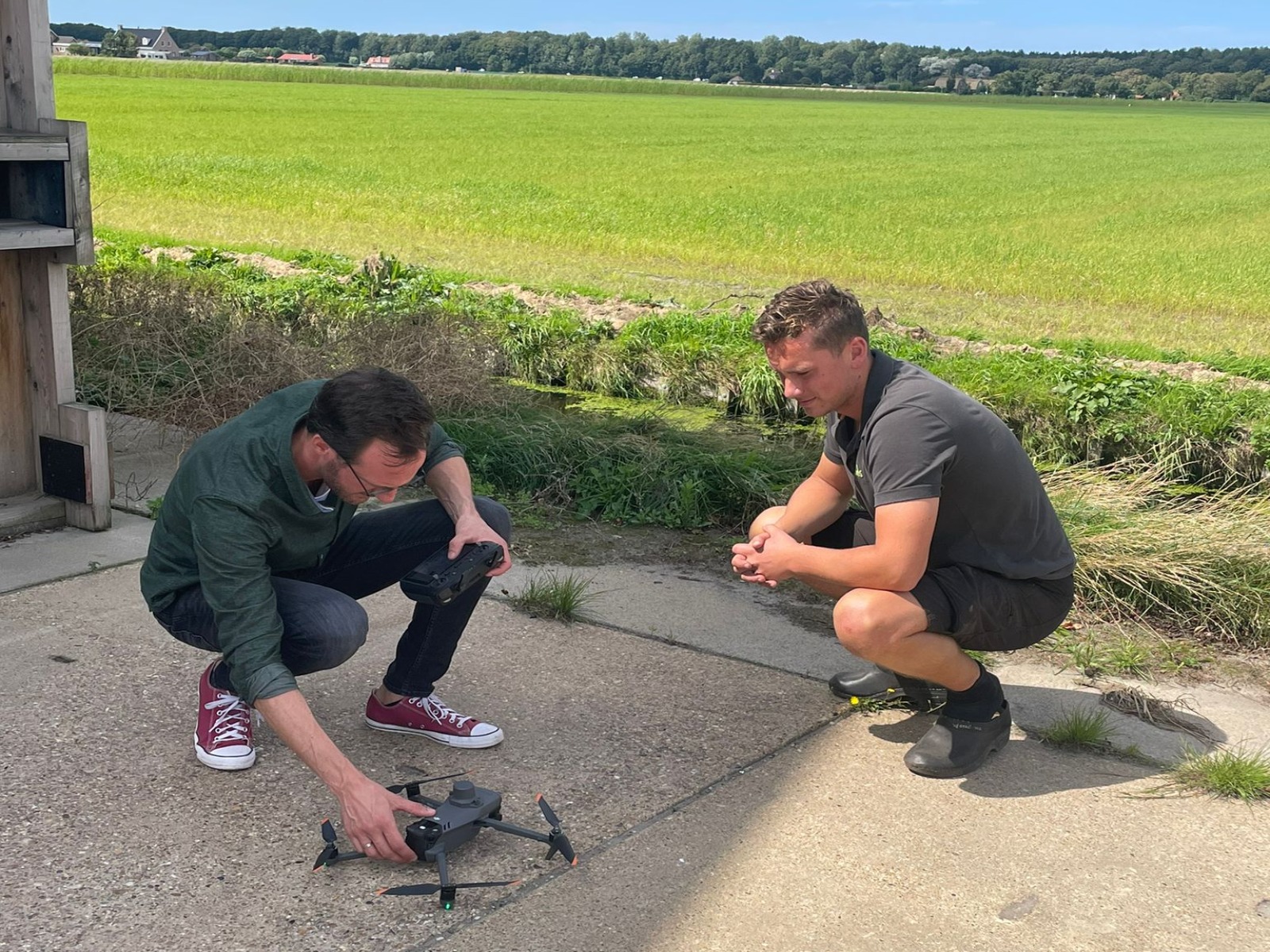 Projectleider-Walter-teler-Daan-bollenjongen-remote-sensing-sierteelt-project-greenport