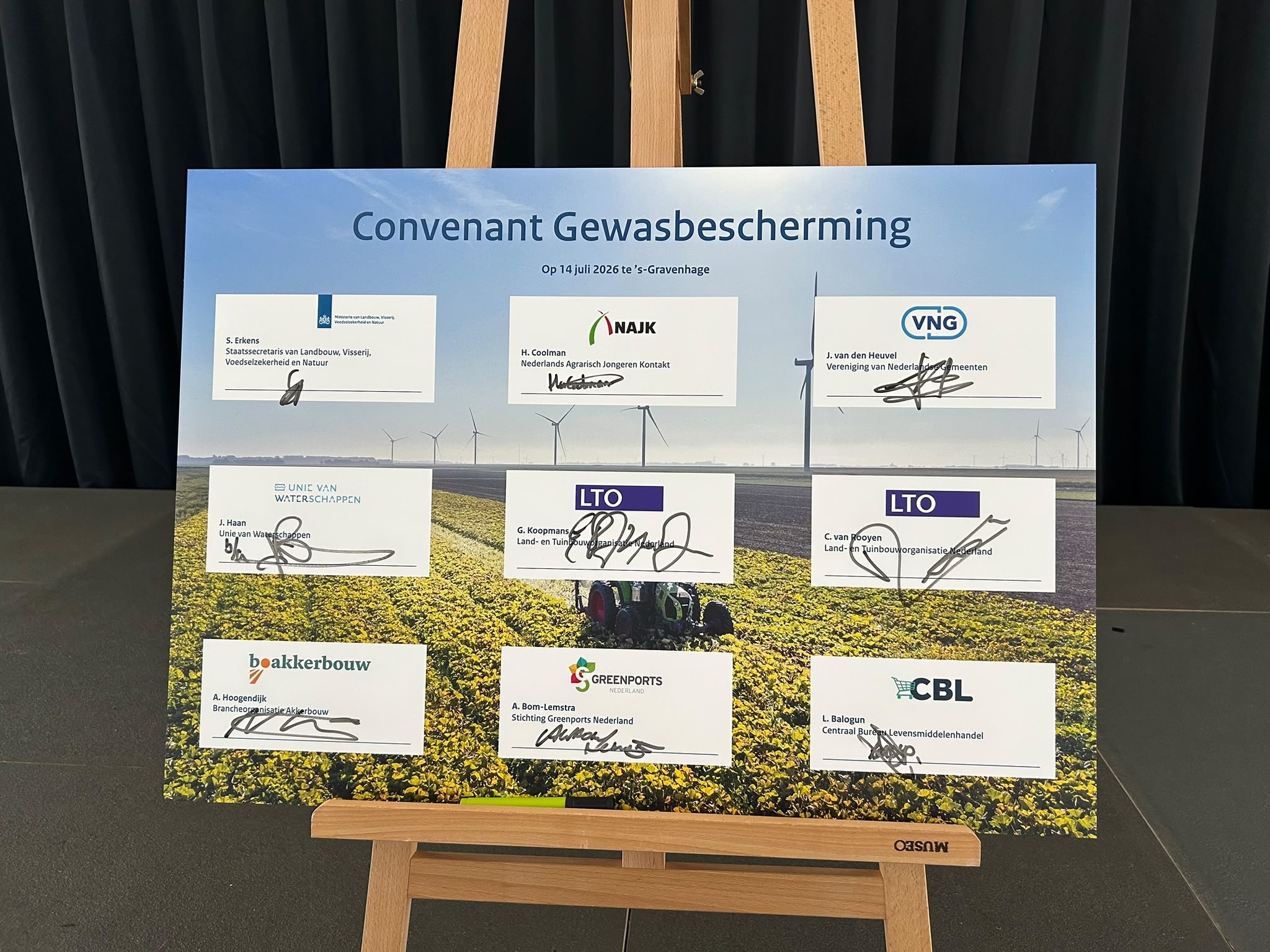 Ondertekenende partijen Convenant Gewasbescherming